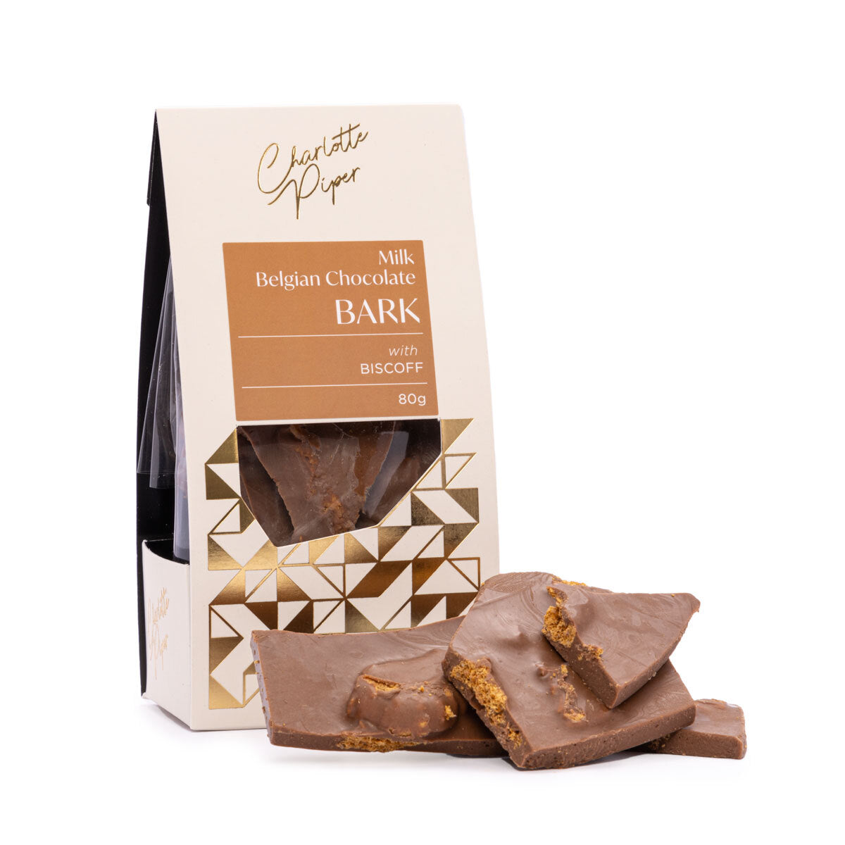 Charlotte Piper Milk Chocolate with Biscoff 80g